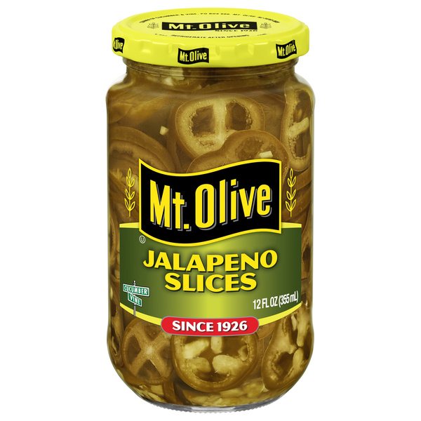 Mt. Olive Jalapeno Pepper Slices, 12 fl oz Jar | Hy-Vee Aisles