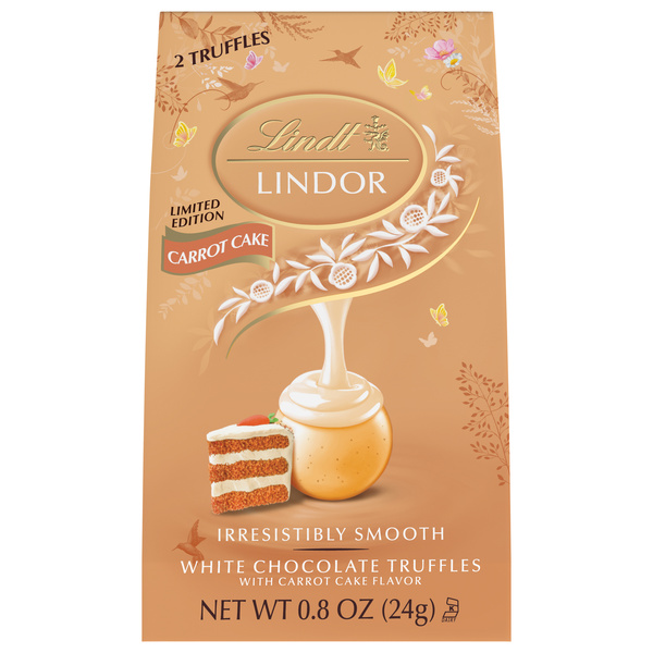 Lindt LINDOR Easter Carrot Cake White Chocolate Candy Truffles