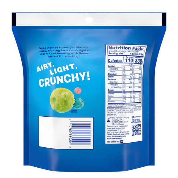 JOLLY RANCHER Freeze Dried Original Fruit Flavored Candy Bag, 3.1