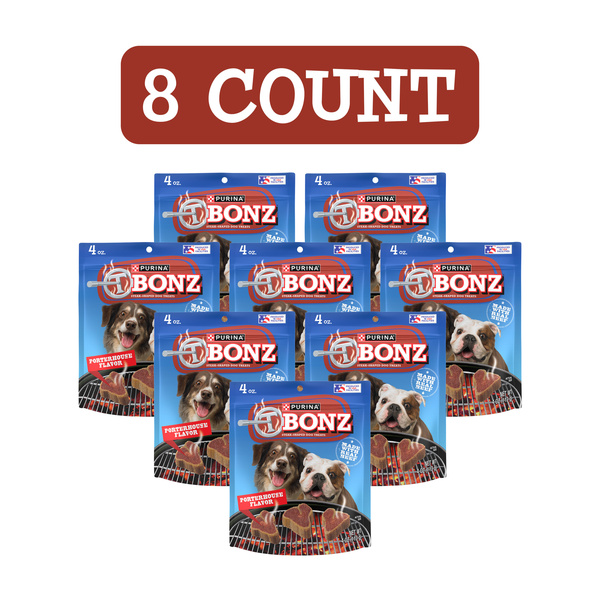 Purina T-Bonz Porterhouse Flavor Steak Shaped Treats for Dogs | Hy