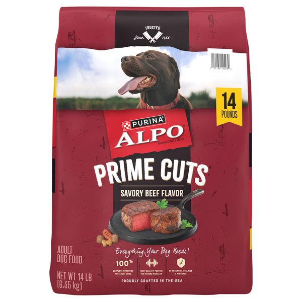 Purina Alpo Prime Cuts Savory Beef Flavor Dog Food | Hy-Vee Aisles
