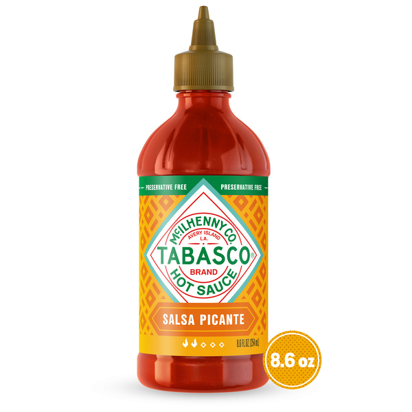 TABASCO Salsa Picante, 8.6 fl oz Squeezable Bottle, Hot Sauce | Hy