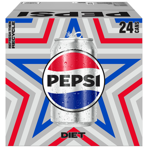 Pepsi Diet Soda Cola 12 Fl Oz, 24 Count | Hy-Vee Aisles Online