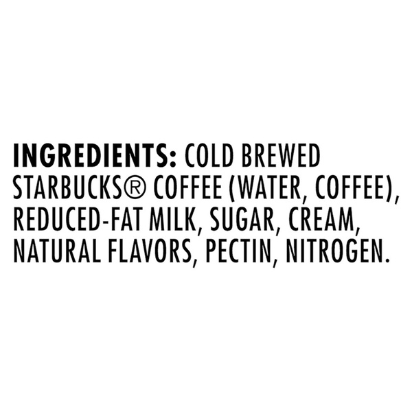 Starbucks Nitro Cold Brew Premium Coffee Drink Vanilla Sweet Cream