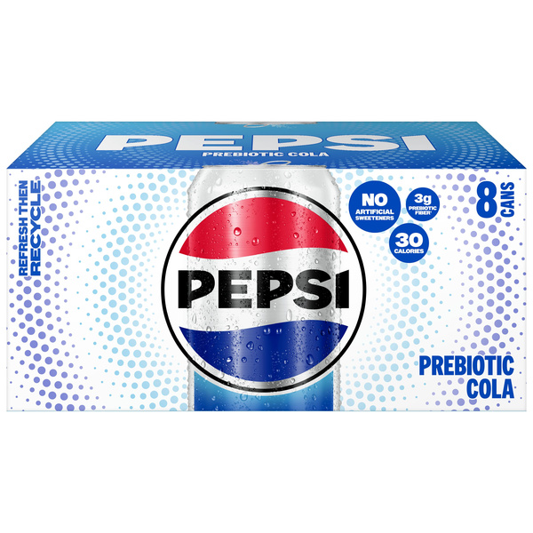 Pepsi Prebiotic Cola 12 Fl Oz X 8 Count | Hy-Vee Aisles Online