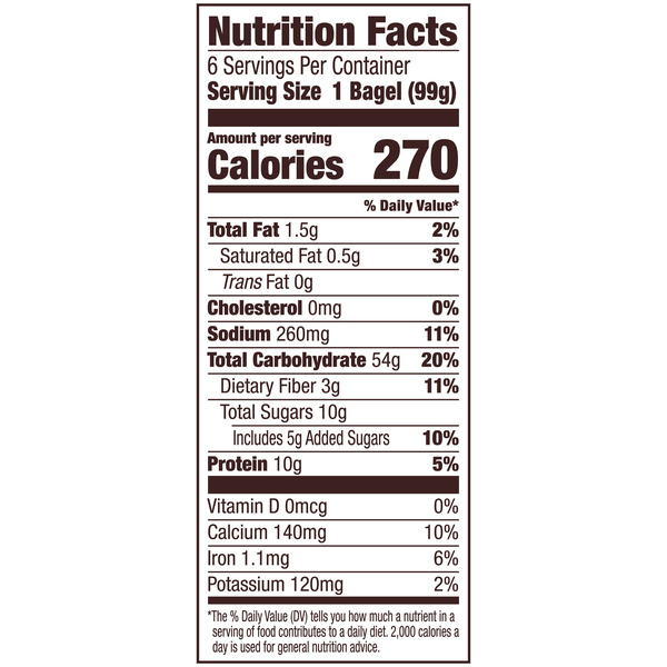 Pepperidge Farm Farmhouse Cinnamon Raisin Bagels, 21 Oz Bag, 6