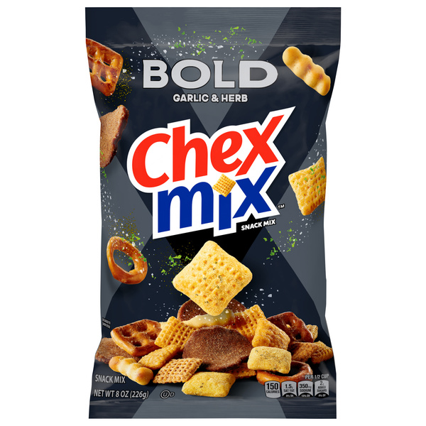 Chex Mix Bold Garlic and Herb Snack Mix, Snacks, 8 oz | Hy-Vee