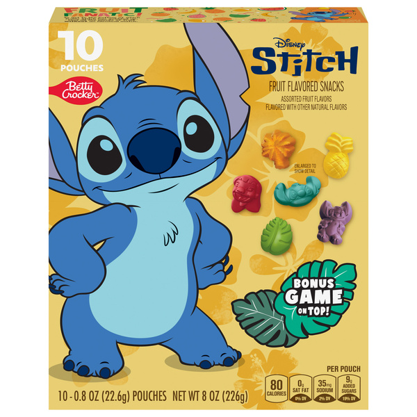 Betty Crocker Fruit Flavored Snacks, Assorted Fruit Flavors, 10