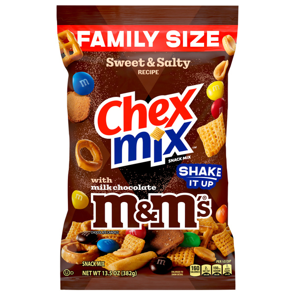 Chex Mix Sweet & Salty Recipe with Milk Chocolate M&M's Snack Mix