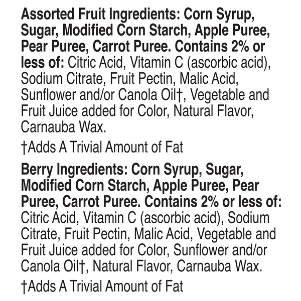 Mott's Assorted Fruit Flavored Snacks, Made with Real Fruit Puree