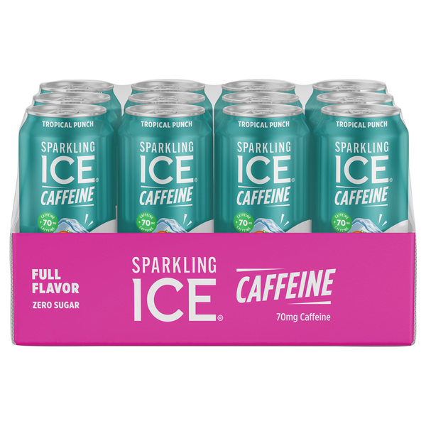 Sparkling ICE Caffeine Tropical Punch 12 Pack | Hy-Vee Aisles