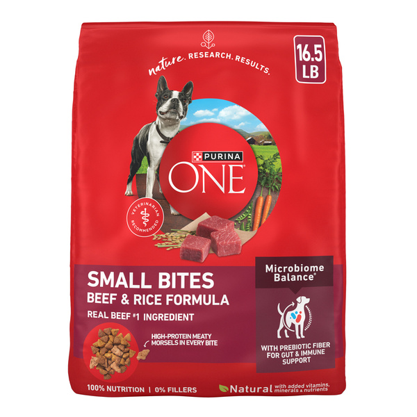 Purina ONE Small Bites Beef and Rice Formula Small High Protein