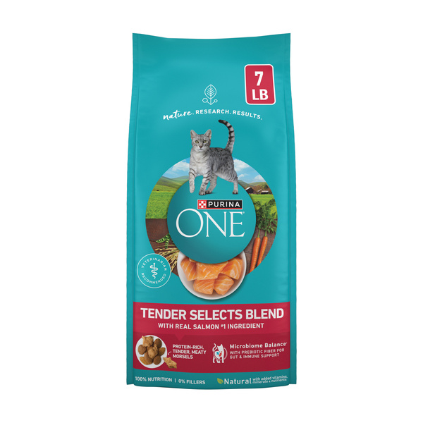 Purina ONE Natural Dry Cat Food, Tender Selects Blend With Real
