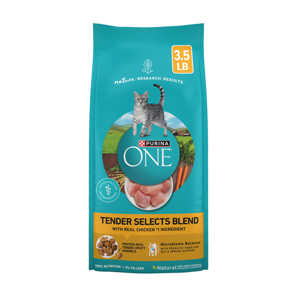 Purina ONE Natural Dry Cat Food, Tender Selects Blend With Real