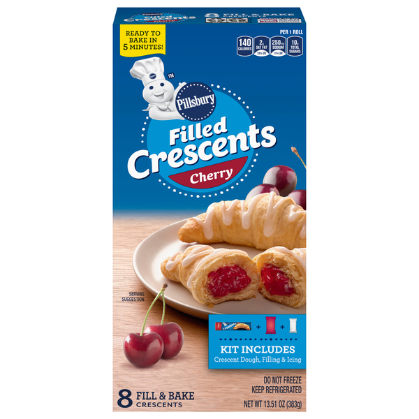 Pillsbury Filled Crescents, Cherry 8Ct | Hy-Vee Aisles Online
