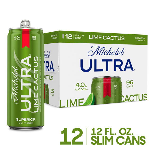 Michelob Ultra Lime Cactus American Lager Beer 12 Pack, 12 fl oz