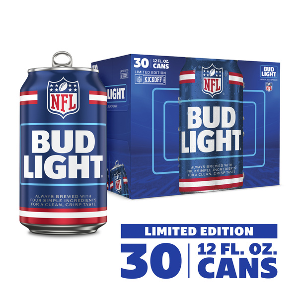 Bud Light American Lager Beer 30 Pack, 12 fl oz Cans | Hy-Vee