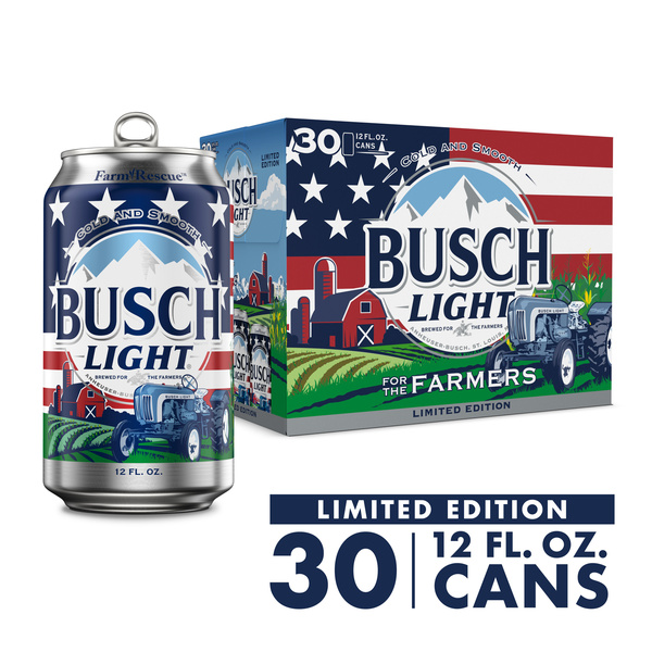 Busch Light American Lager Beer 30 Pack, 12 fl oz Cans | Hy-Vee