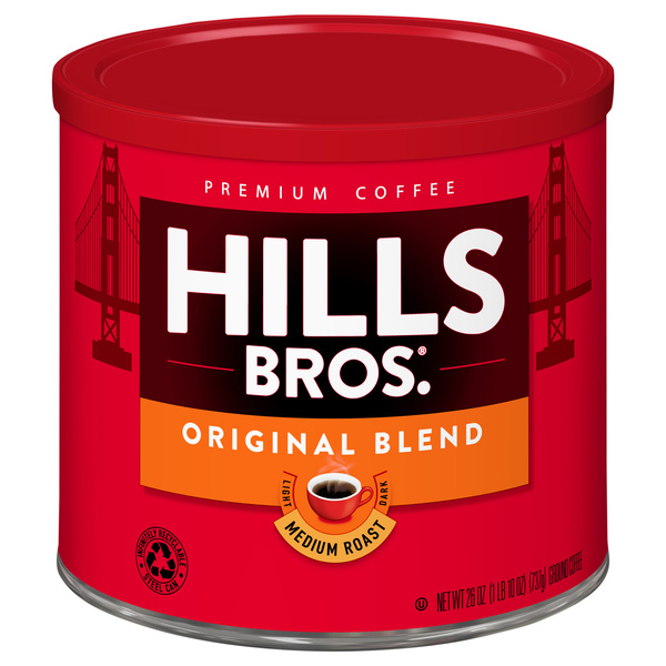 Hills Bros. Original Blend Medium Roast Ground - 26 oz Can | Hy