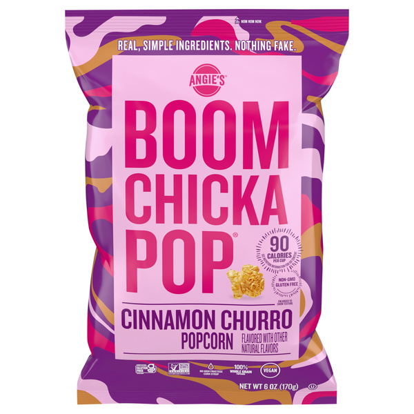 Angie's BOOMCHICKAPOP Cinnamon Churro Popcorn, Gluten-Free | Hy