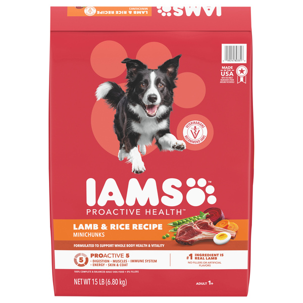 IAMS Proactive Health Adult 1+ Minichunks Lamb & Rice Recipe Dog