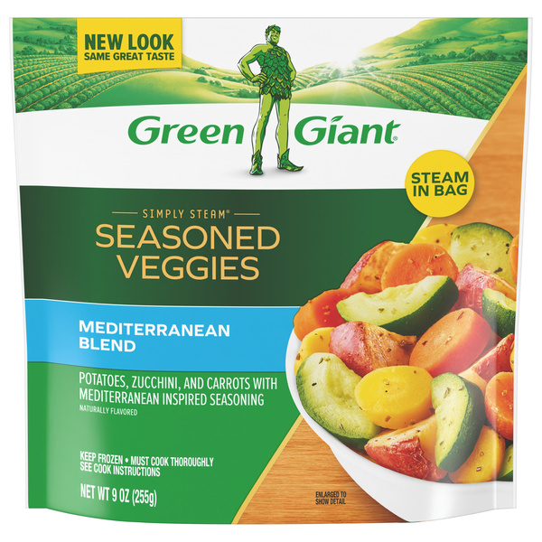 Green Giant Simply Steam Seasoned Veggies, Mediterranean Blend, 9