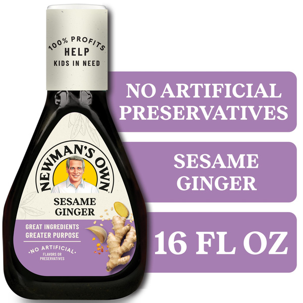 Newman's Own Sesame Ginger Salad Dressing, Marinade, and Finishing