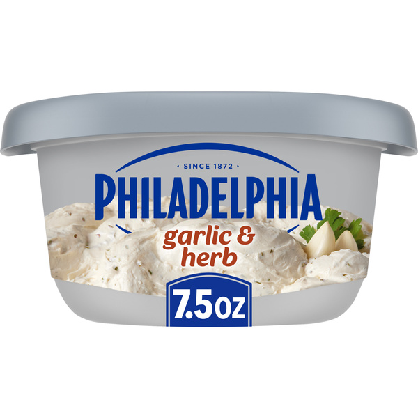 Philadelphia Garlic & Herb Cream Cheese Spread, 7.5 oz Tub | Hy