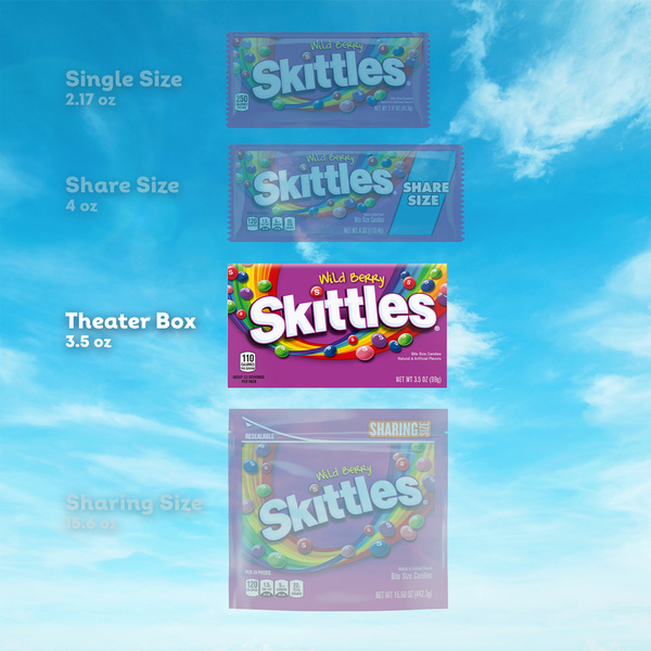 SKITTLES Wild Berry Chewy Candy Theater Box, 3.5 oz Box | Hy-Vee