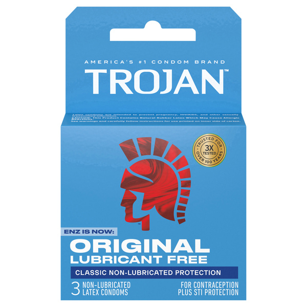 Trojan ENZ Non-Lubricated Condoms | Hy-Vee Aisles Online Grocery