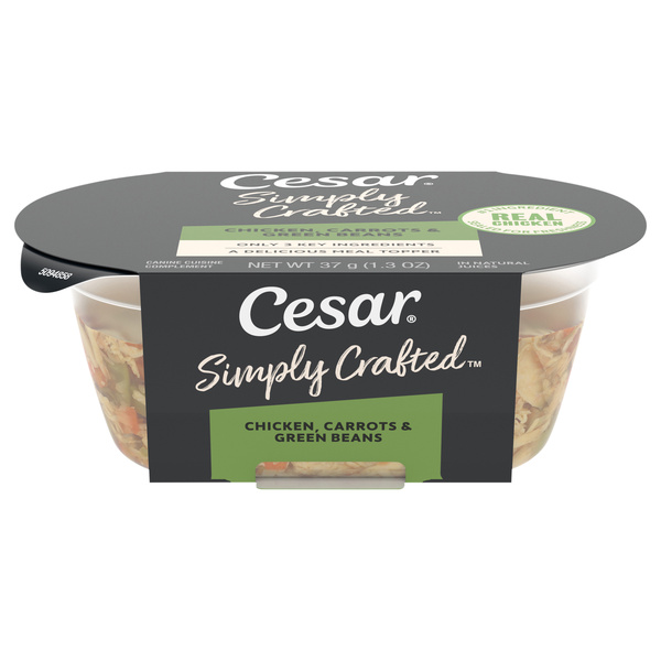 Cesar Simply Crafted Chicken, Carrots & Green Beans Canine Cuisine