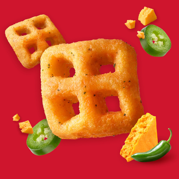 Cheez-It Crunch Cheesy Baked Snacks Zesty Jalapeno Cheddar | Hy