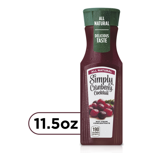 Simply Cranberry Cocktail Juice Drink Bottle, 11.5 fl oz | Hy-Vee