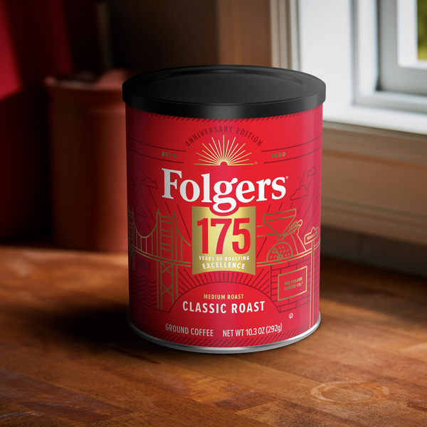 Folgers Classic Roast Medium Roast Ground Coffee, Limited Edition
