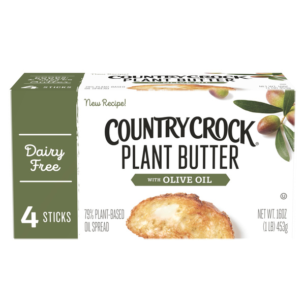 Country Crock Dairy Free Vegan Plant Butter with Olive Oil Sticks