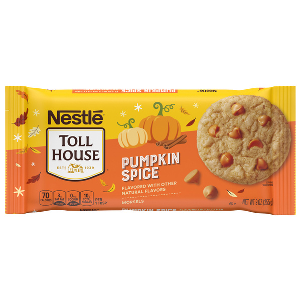 Nestle Toll House Pumpkin Spice Flavored Morsel, Baking Chip for