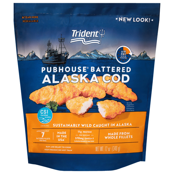 Trident Seafoods Cod, Pubhouse Battered | Hy-Vee Aisles Online