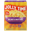 Jolly Time Blast O Butter Microwave Popcorn 6 - 3.2 oz Bags