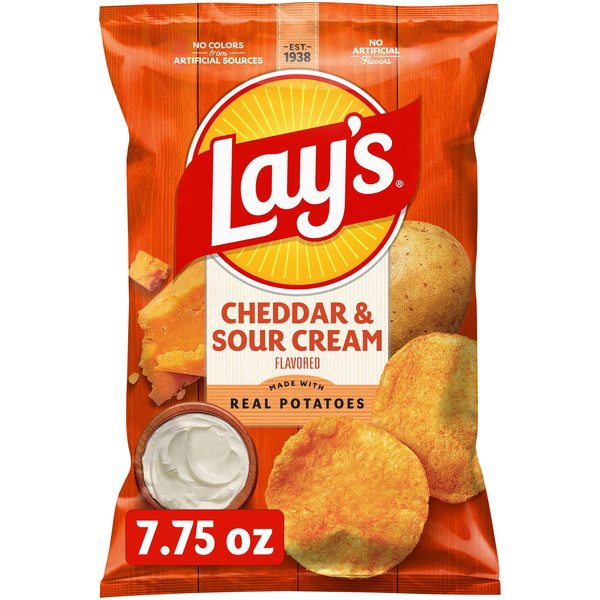 Lay's Potato Chips Cheddar & Sour Cream Flavored 7 3/4 Oz | Hy-Vee