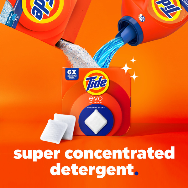 Tide evo Super Concentrated Laundry Detergent Tiles, Original