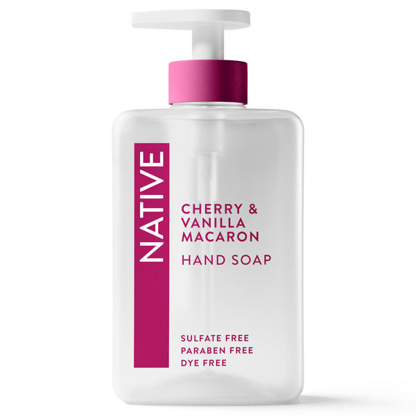 Native Liquid Hand Soap, Cherry & Vanilla Macaron, Non-drying