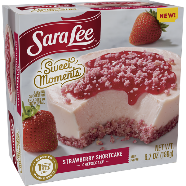 cake大好き♡ Sara Lee Sweet Moments 1CT Strawberry Shortcake Cheesecake 6.7oz