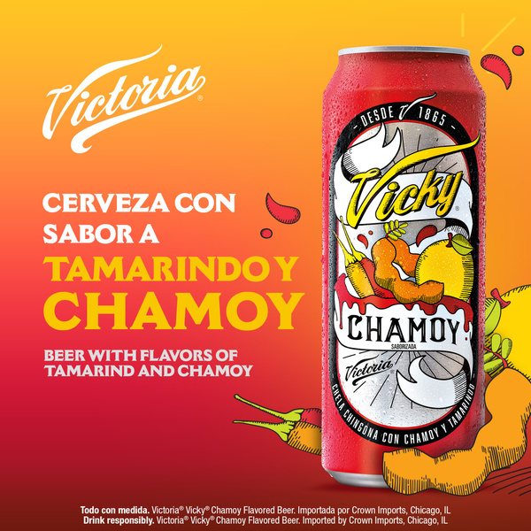 Victoria Vicky Chamoy Mexican Flavored Beer, 24 fl. oz. Single