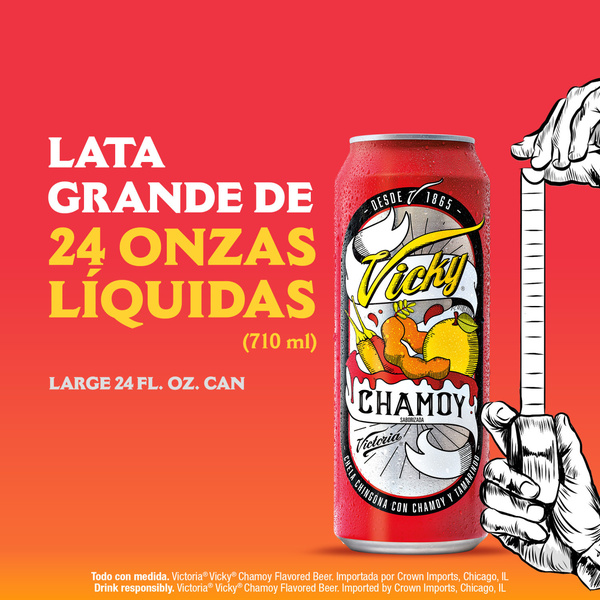 Victoria Vicky Chamoy Mexican Flavored Beer, 24 fl. oz. Single