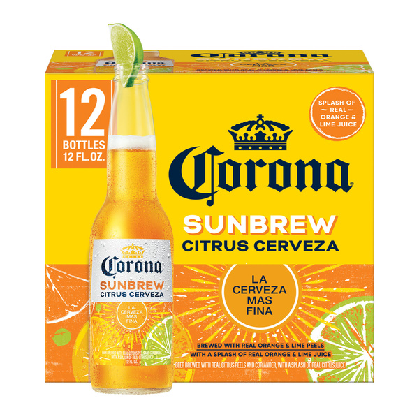 Corona Sunbrew Citrus Cerveza Mexican Import Beer, 12 pk 12 fl. oz
