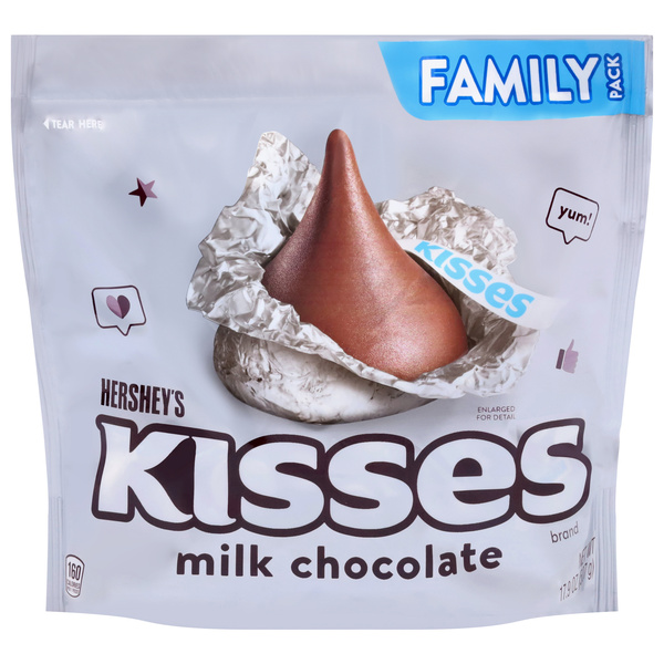 HERSHEY'S KISSES Milk Chocolate Candy Family Pack | Hy-Vee Aisles