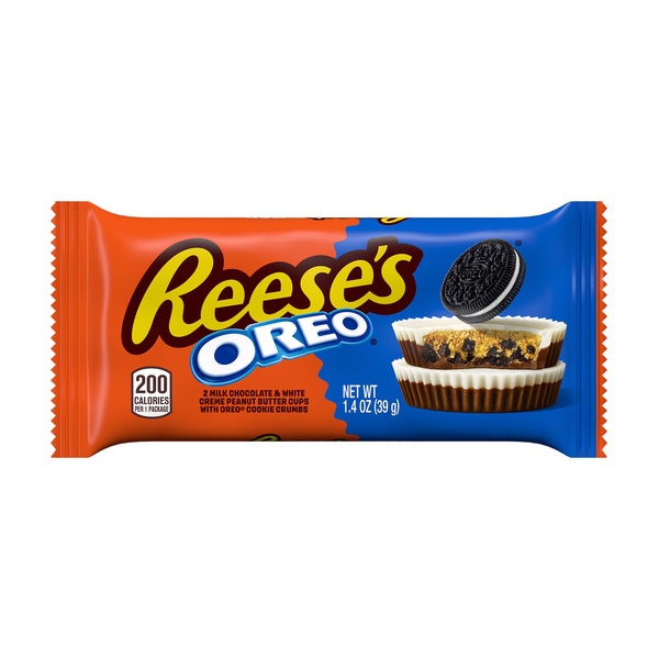 REESE'S OREO Milk Chocolate and White Creme Peanut Butter Cups
