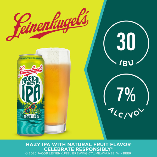 Leinenkugel's Tropical Hazy Ipa Craft Beer 12 Pack | Hy-Vee Aisles