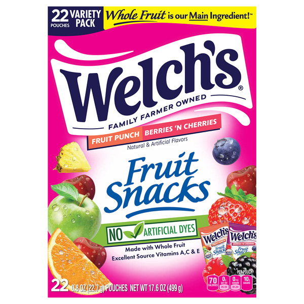 Welch's Fruit Punch & Berries 'N Cherries Fruit Snacks | Hy-Vee