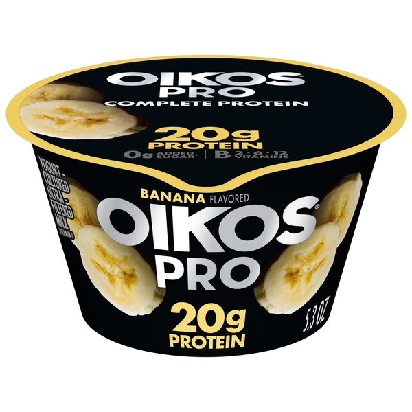 Oikos Pro 20g Protein Banana Yogurt-Cultured Ultra-Filtered Milk